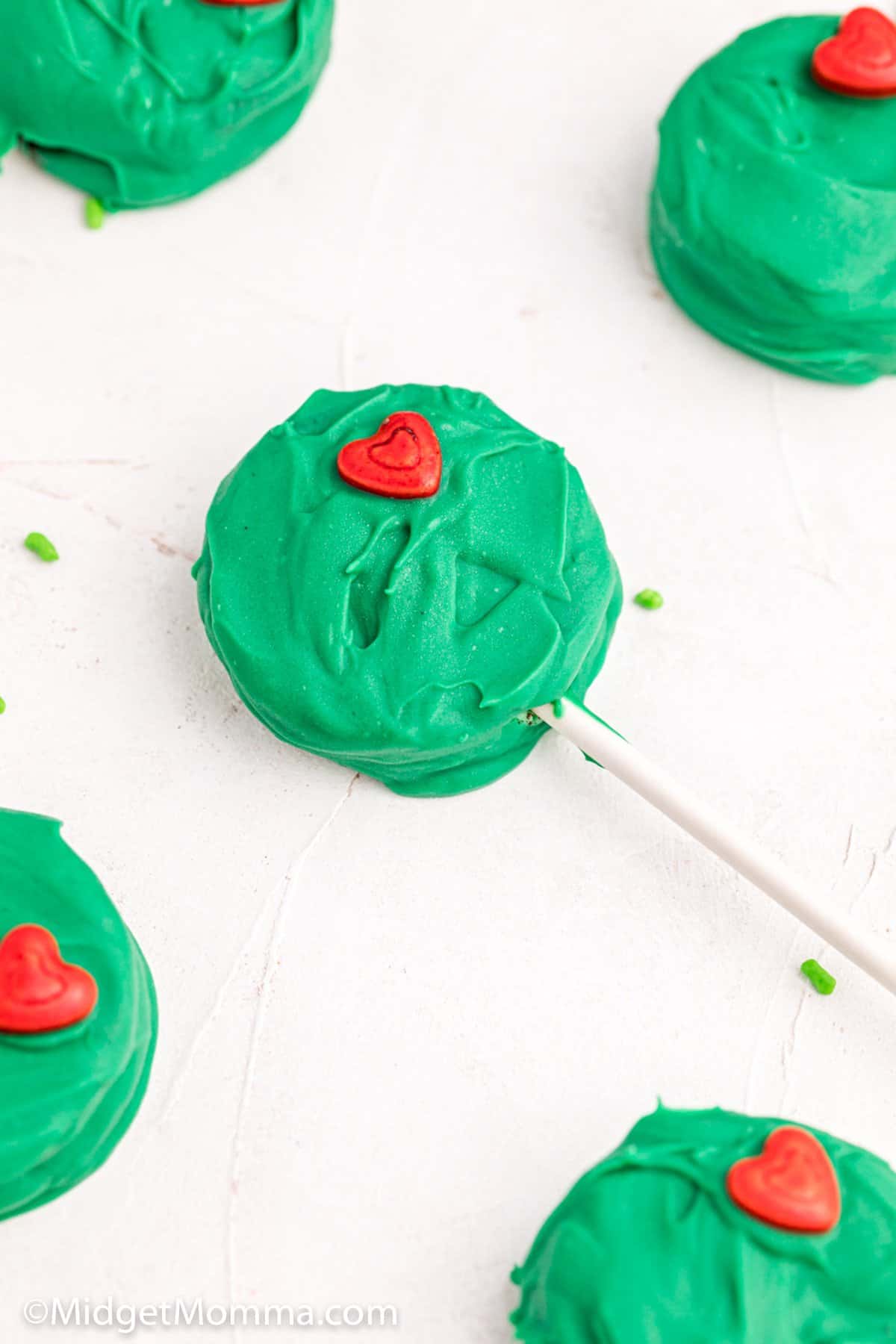 Grinch Oreo Pops