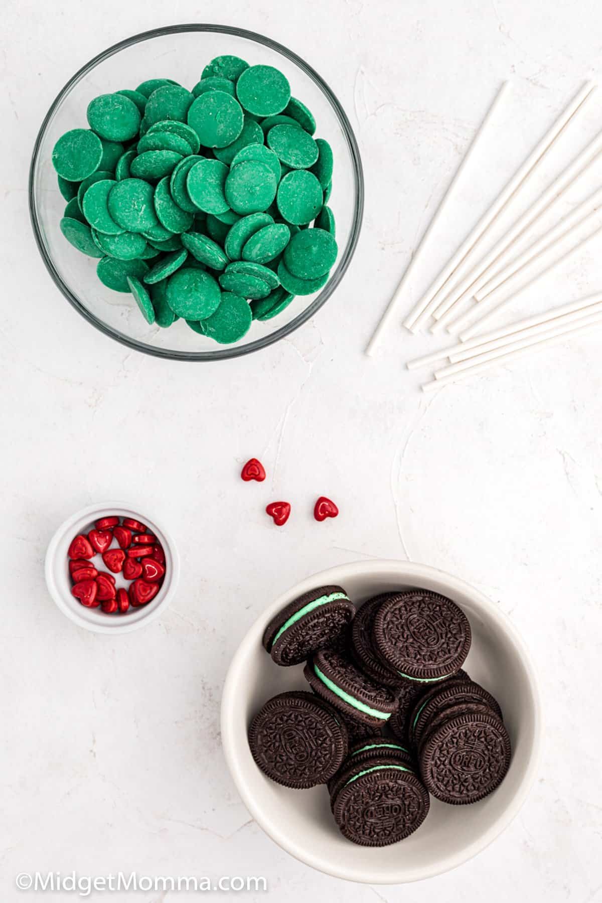 Grinch Oreo Pops ingredients