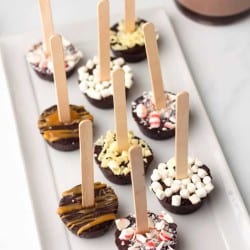 Hot chocolate on a stick