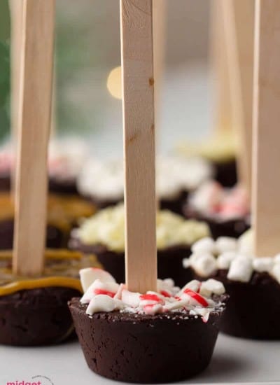 Hot chocolate on a stick