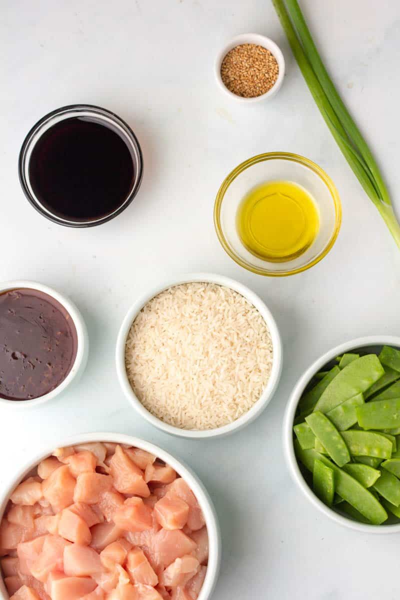 Teriyaki chicken bowl ingredients