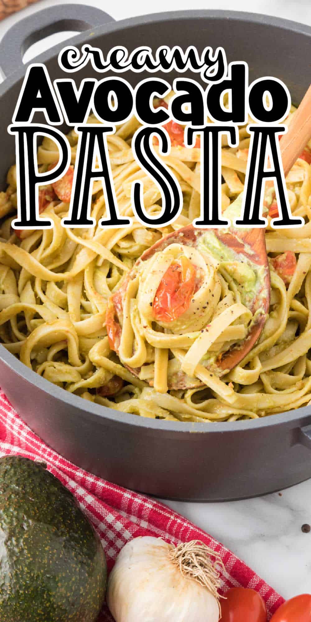 Creamy Avocado Pasta Pasta Dinner Recipe • MidgetMomma