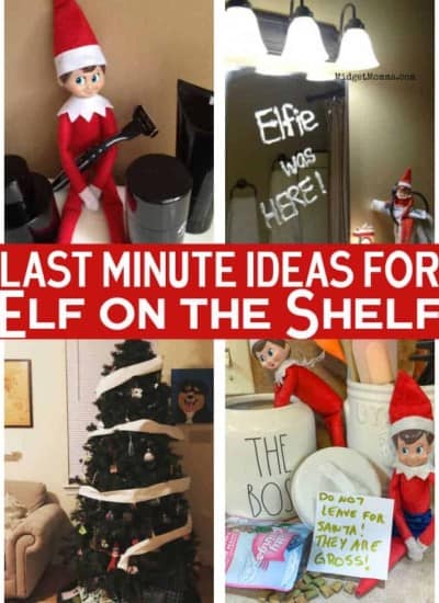 last minute elf on the shelf ideas