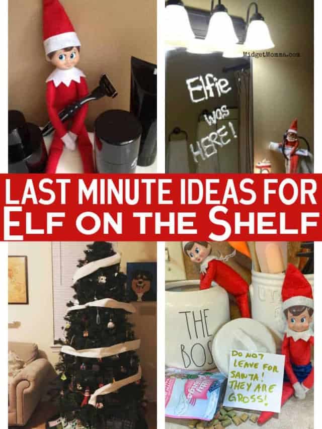 Easy Last Minute Elf on the Shelf Ideas