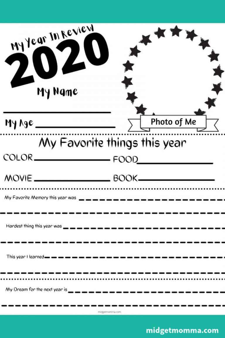 Year In Review Printable Perfect For Kids MidgetMomma