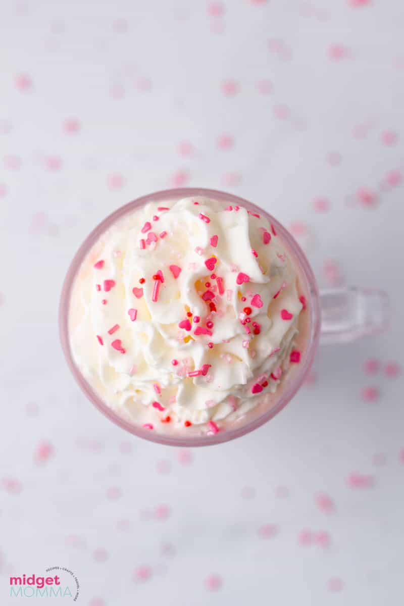 pink hot chocolate