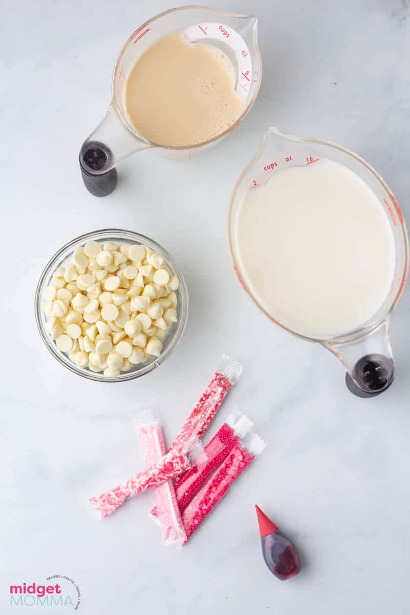 pink hot chocolate ingredients