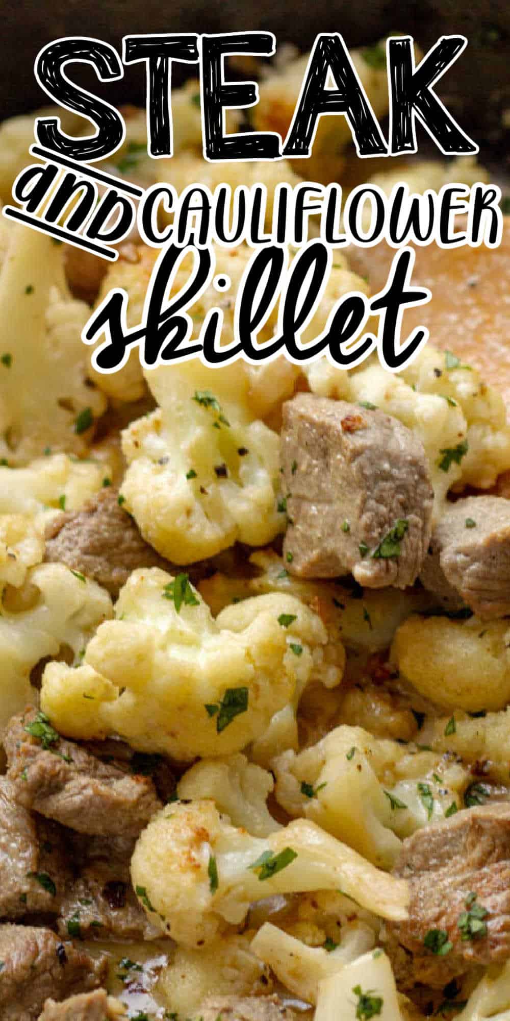 Creamy Steak and Cauliflower Skillet Recipe • MidgetMomma