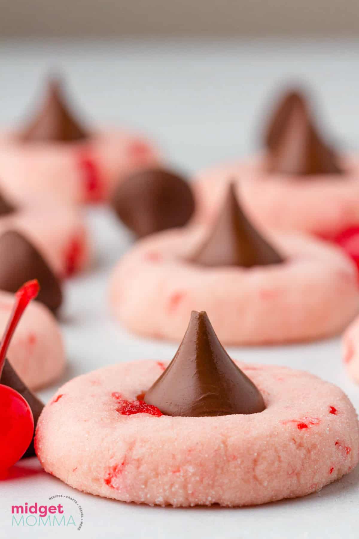 front view of a Cherry Blossom Cookie