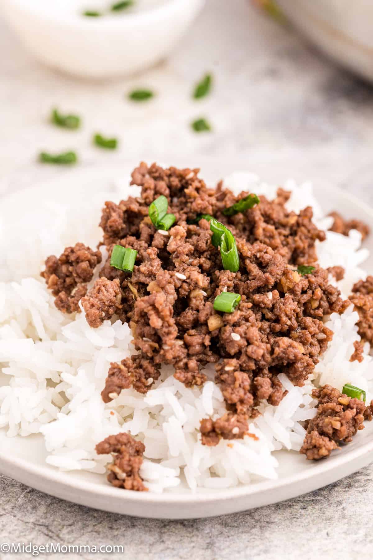 Korean Ground Beef and Rice Bowls Recipe