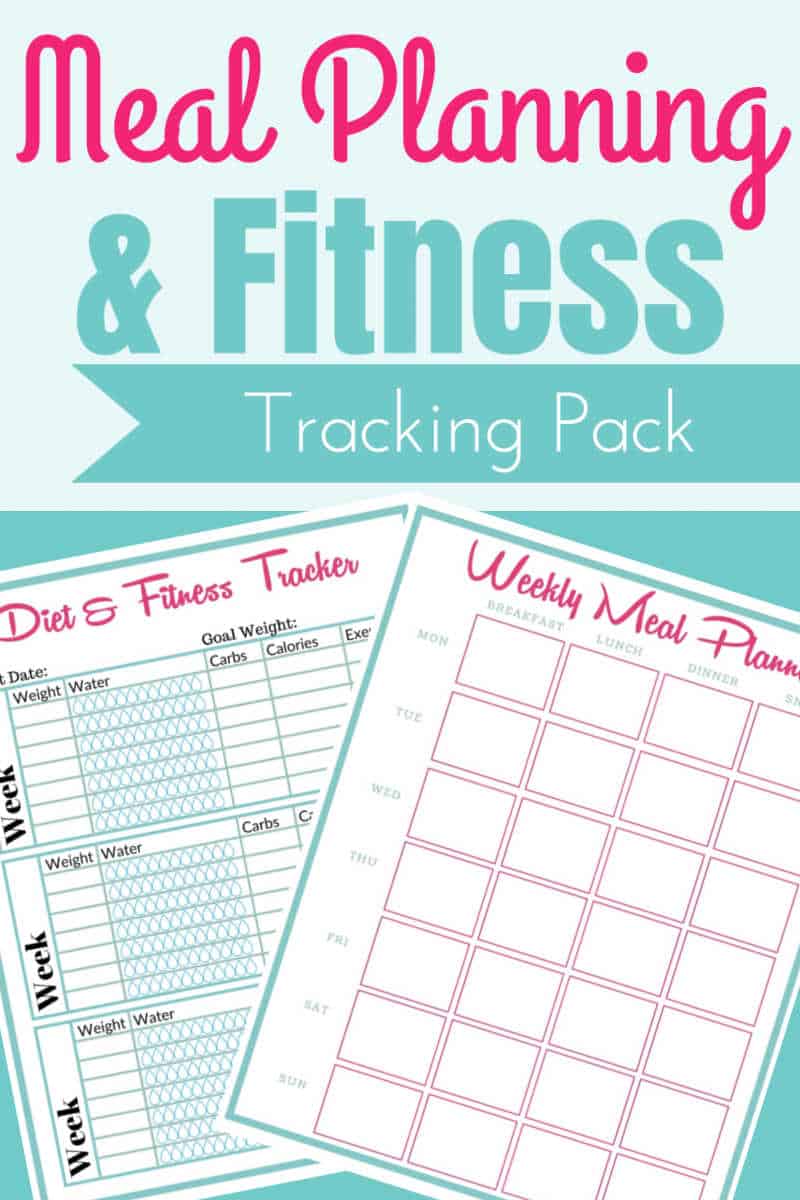 Meal Planning and Fitness Tracking Printable Freebie
