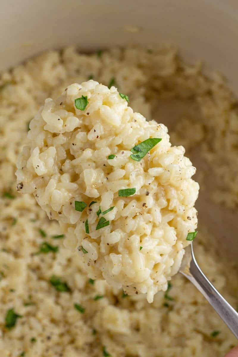 Creamy Parmesan Risotto Recipe • MidgetMomma