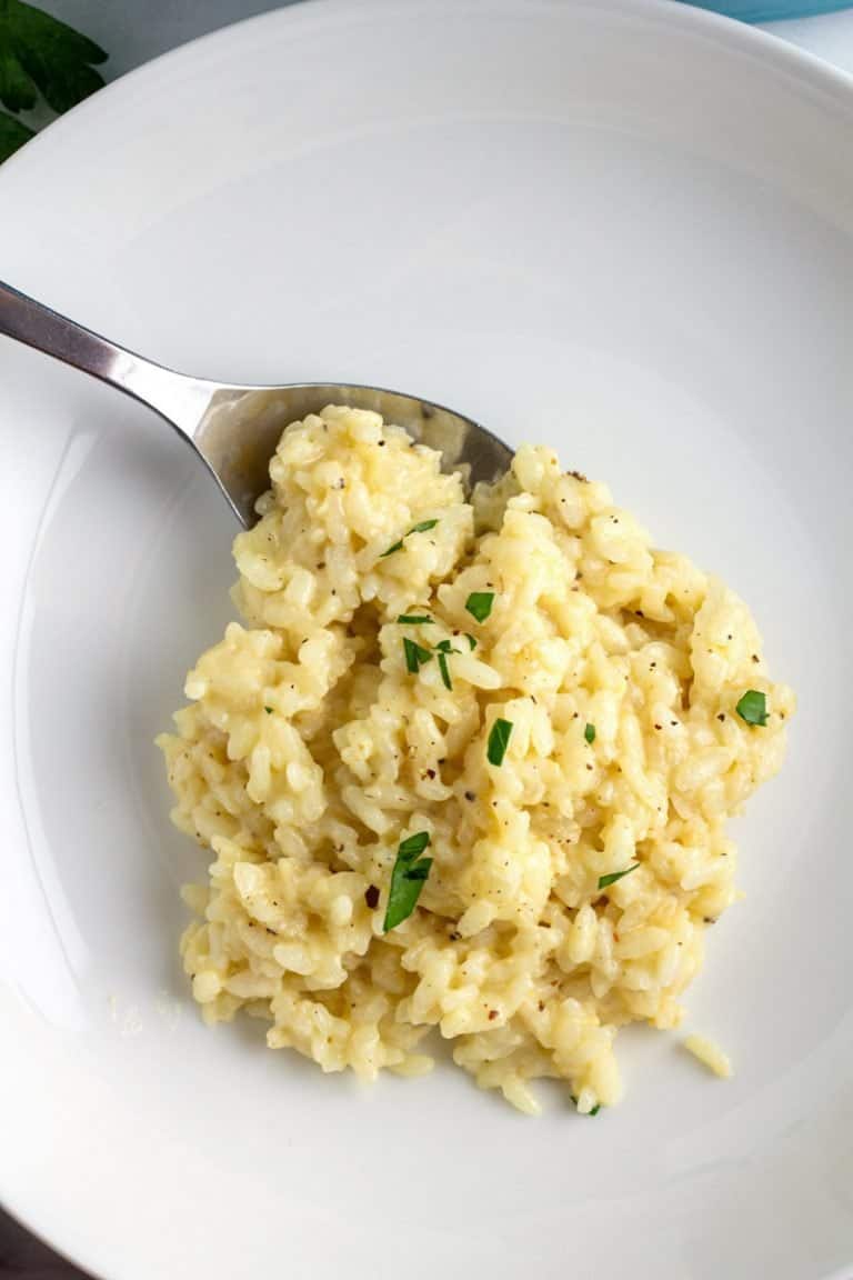 Creamy Parmesan Risotto Recipe • MidgetMomma