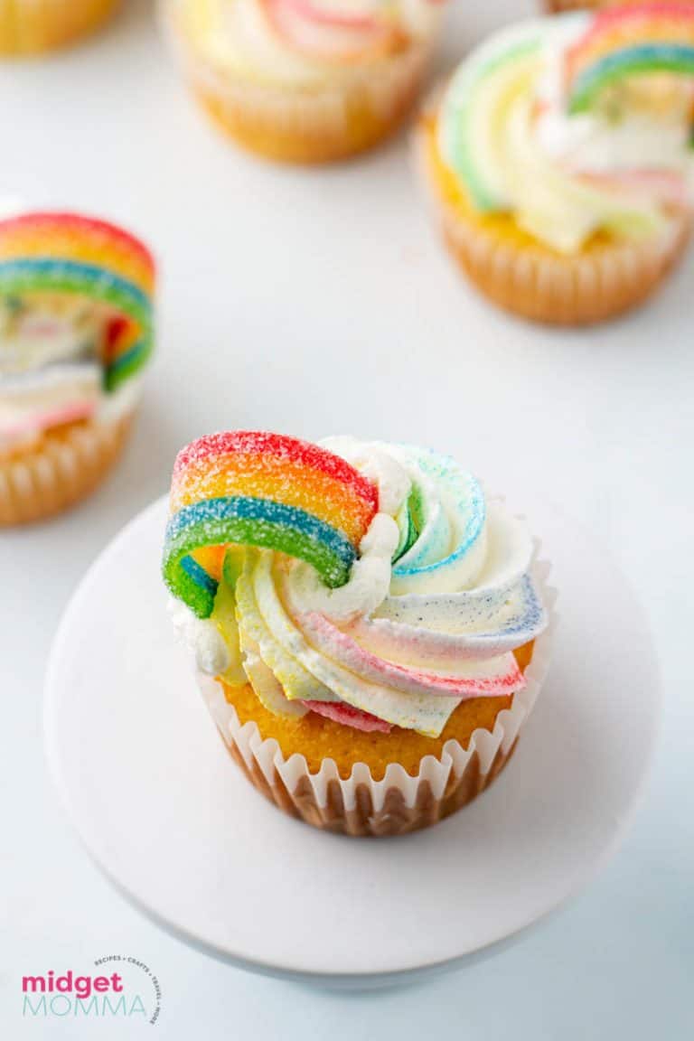 Rainbow Cupcakes - St. Patrick&amp;#39;s Day Cupcake Recipe • MidgetMomma