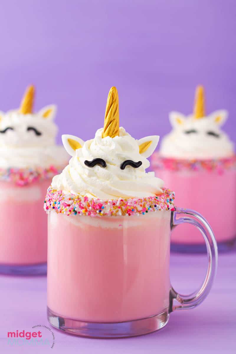 Unicorn Hot Chocolate - Cookies and Cups