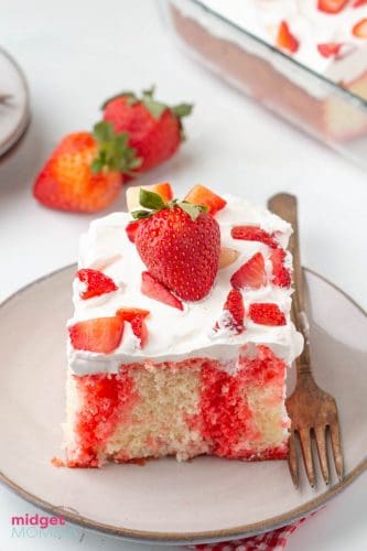 Strawberry Poke Cake Recipe • MidgetMomma