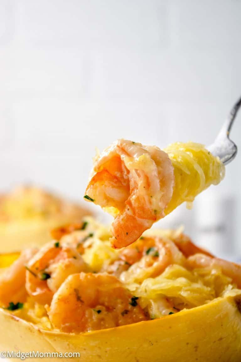 Healthy Spaghetti Squash Shrimp Scampi Recipe