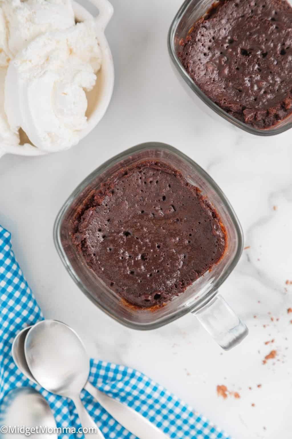 Chocolate Microwave Mug Brownie Recipe • MidgetMomma