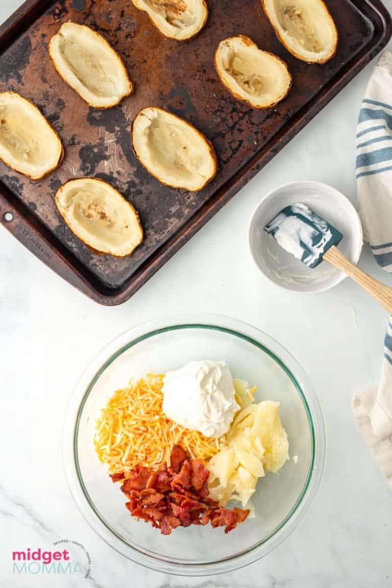 Twice baked potatoes Recipe Loaded with Bacon and Cheese