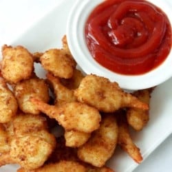 Air Fried Shrimp close up