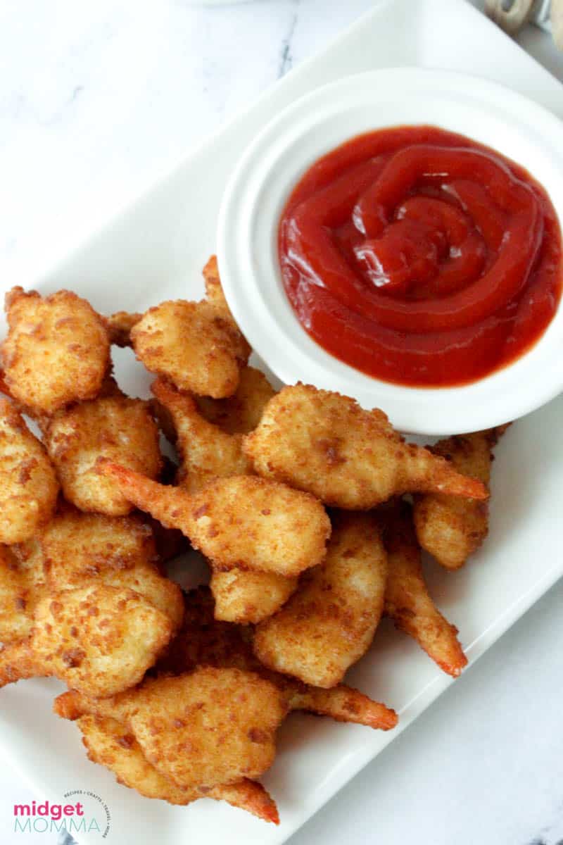 Air Fried Shrimp close up