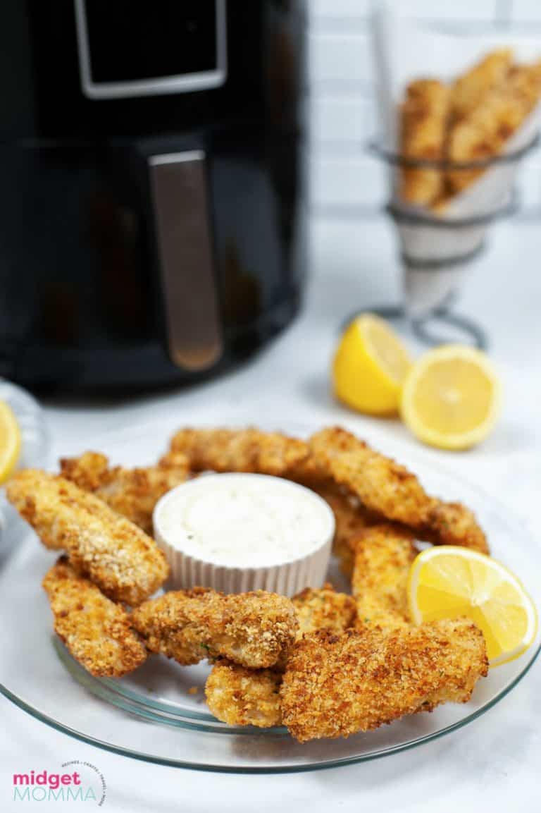 Air Fryer Homemade Fish Sticks (Crispy and Flaky Fish sticks!)