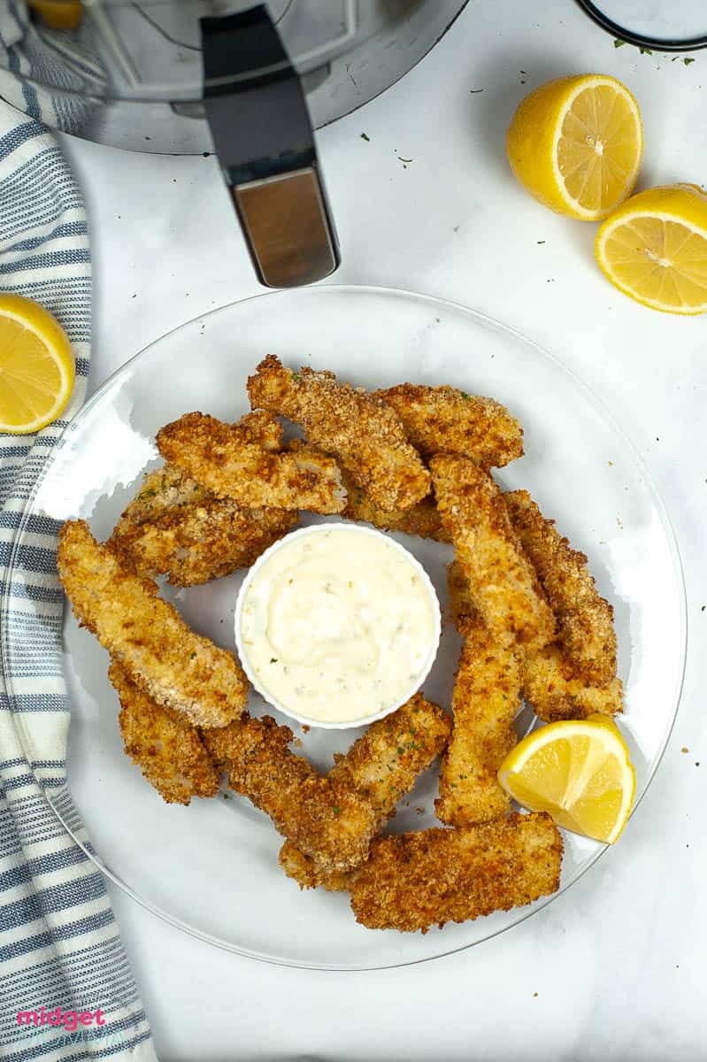 Air Fryer Homemade Fish Sticks (Crispy and Flaky Fish sticks!)