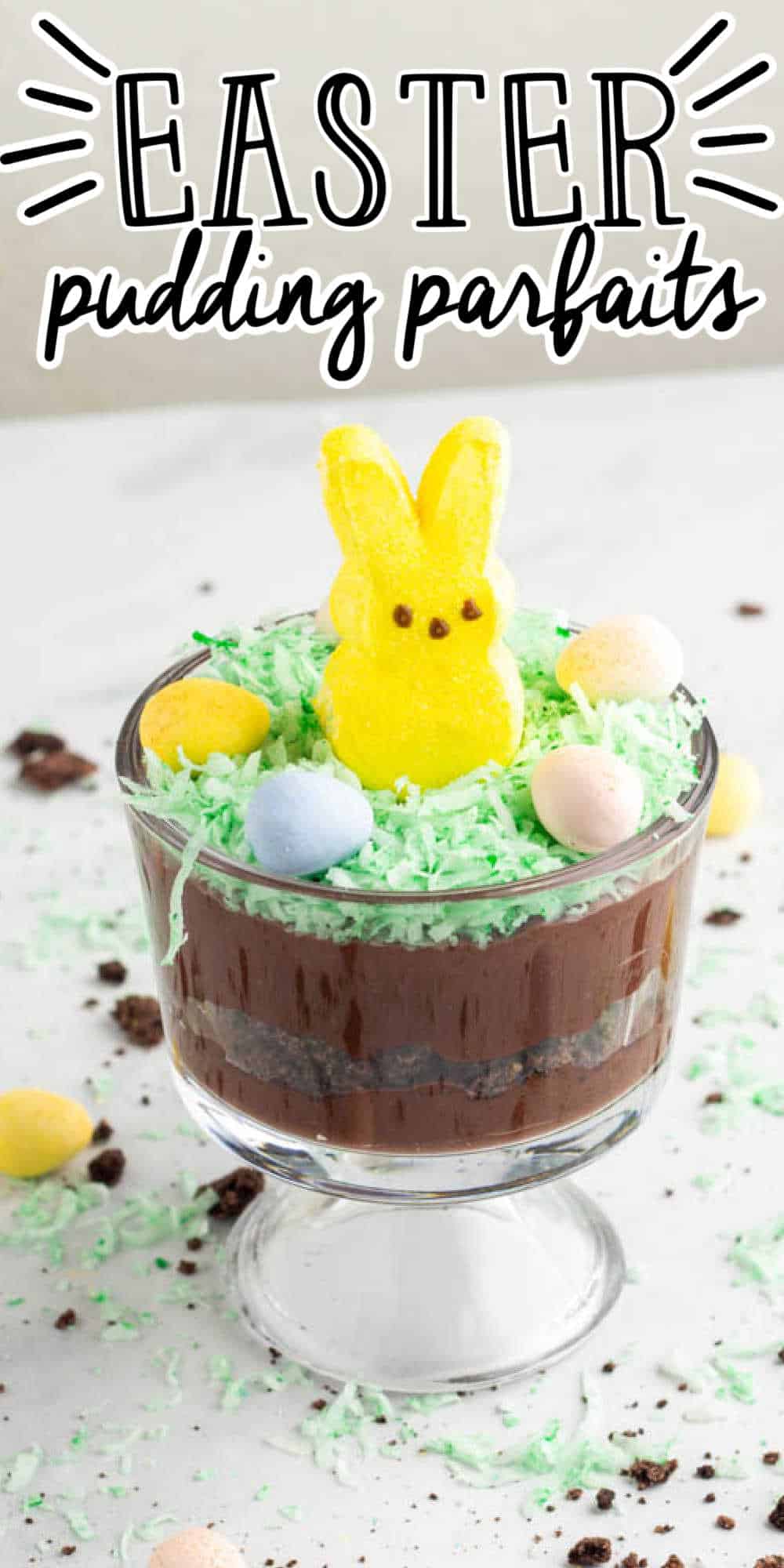 Easter Chocolate Pudding Parfaits • MidgetMomma