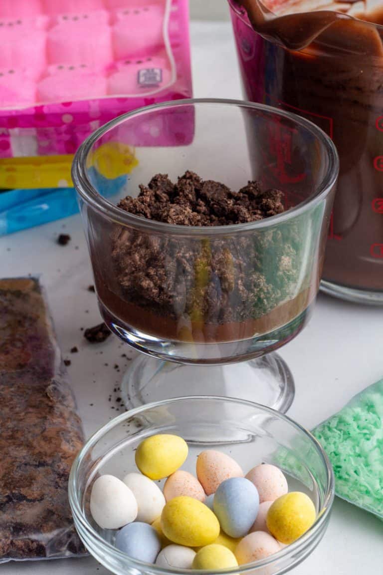 Easter Chocolate Pudding Parfaits • MidgetMomma