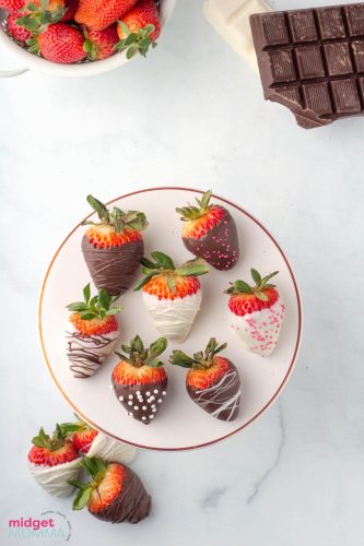 Easy Chocolate Covered Strawberries • MidgetMomma