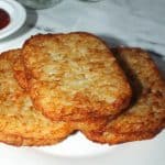 close up photo of frozen hash browns cooked