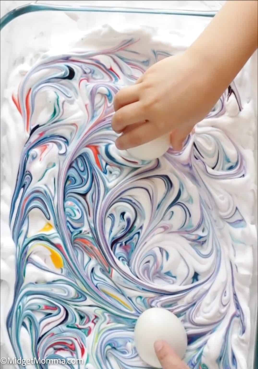 How to Dye Easter Eggs with Shaving Cream