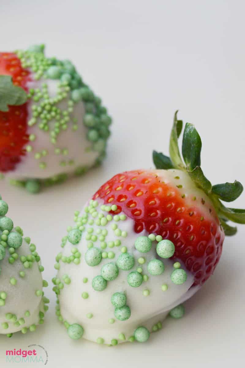 St Patrick's day chocolate covered strawberries