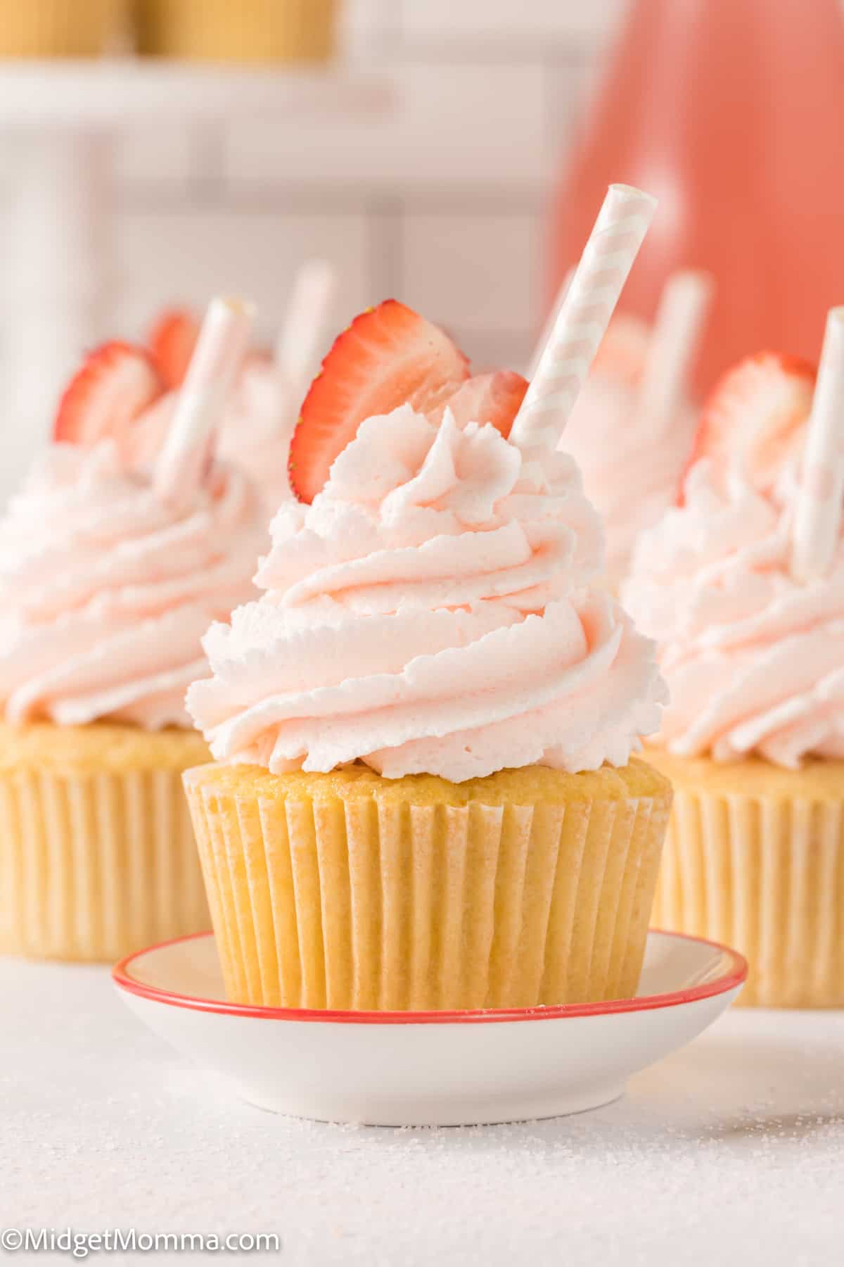 pink Strawberry Lemonade Cupcakes Recipe