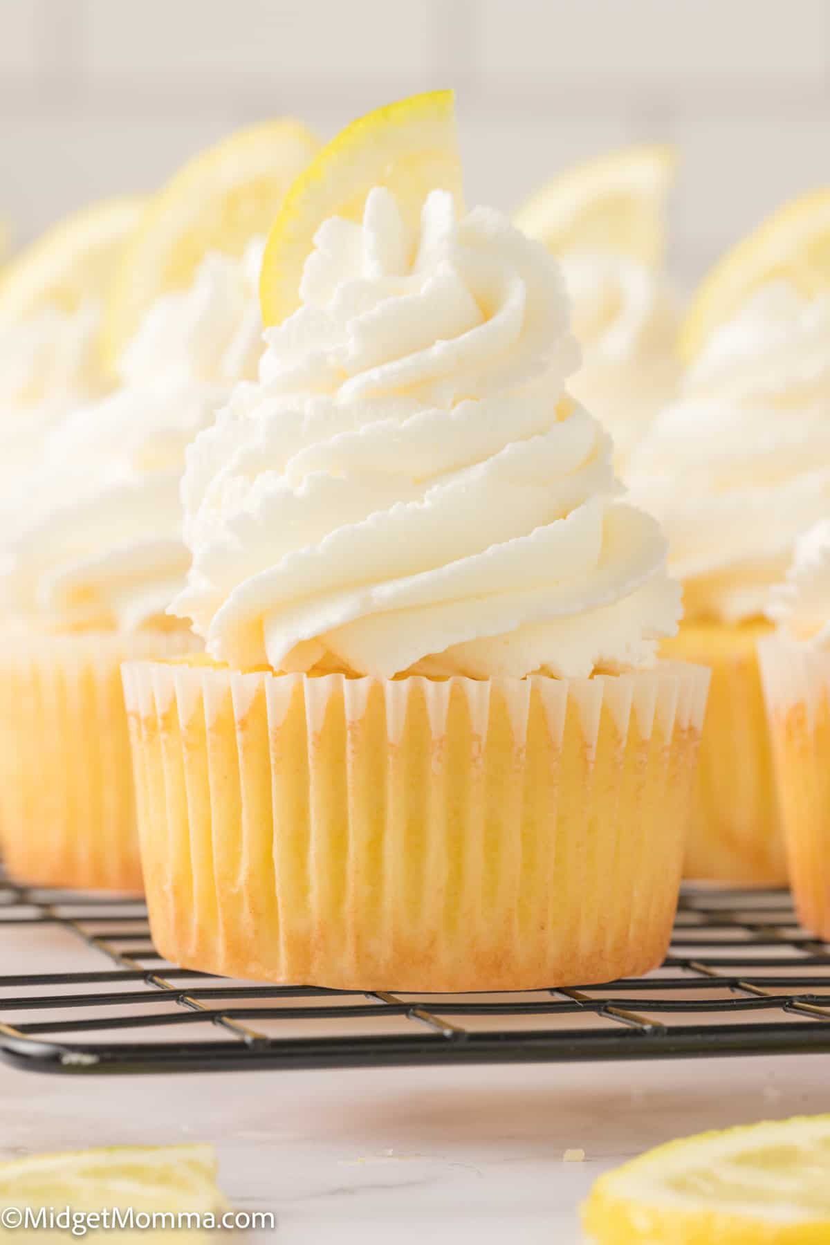 close up photo of a Lemon Cupcake