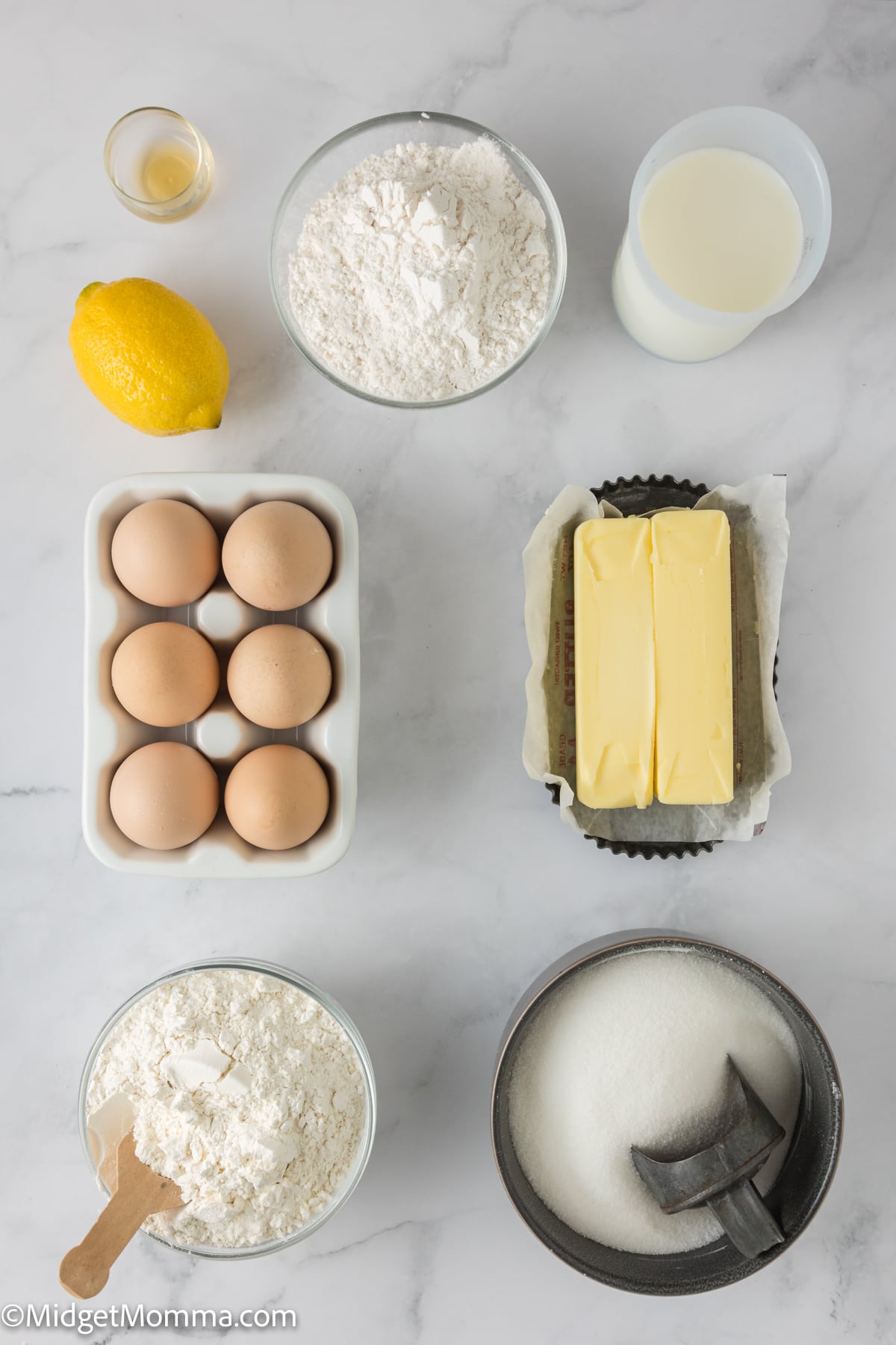 Lemon cupcakes Recipe Ingredients