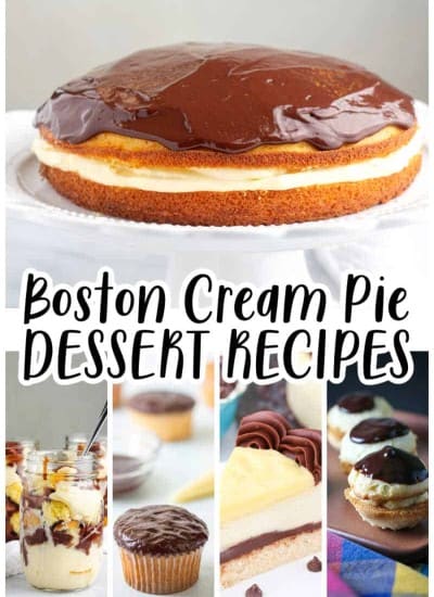 Boston Cream Pie DESSERT RECIPES