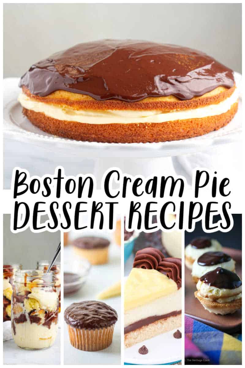 Boston Cream Pie DESSERT RECIPES