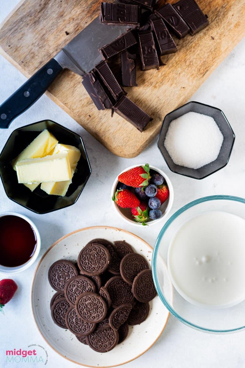 Dark Chocolate Tart Ingredients