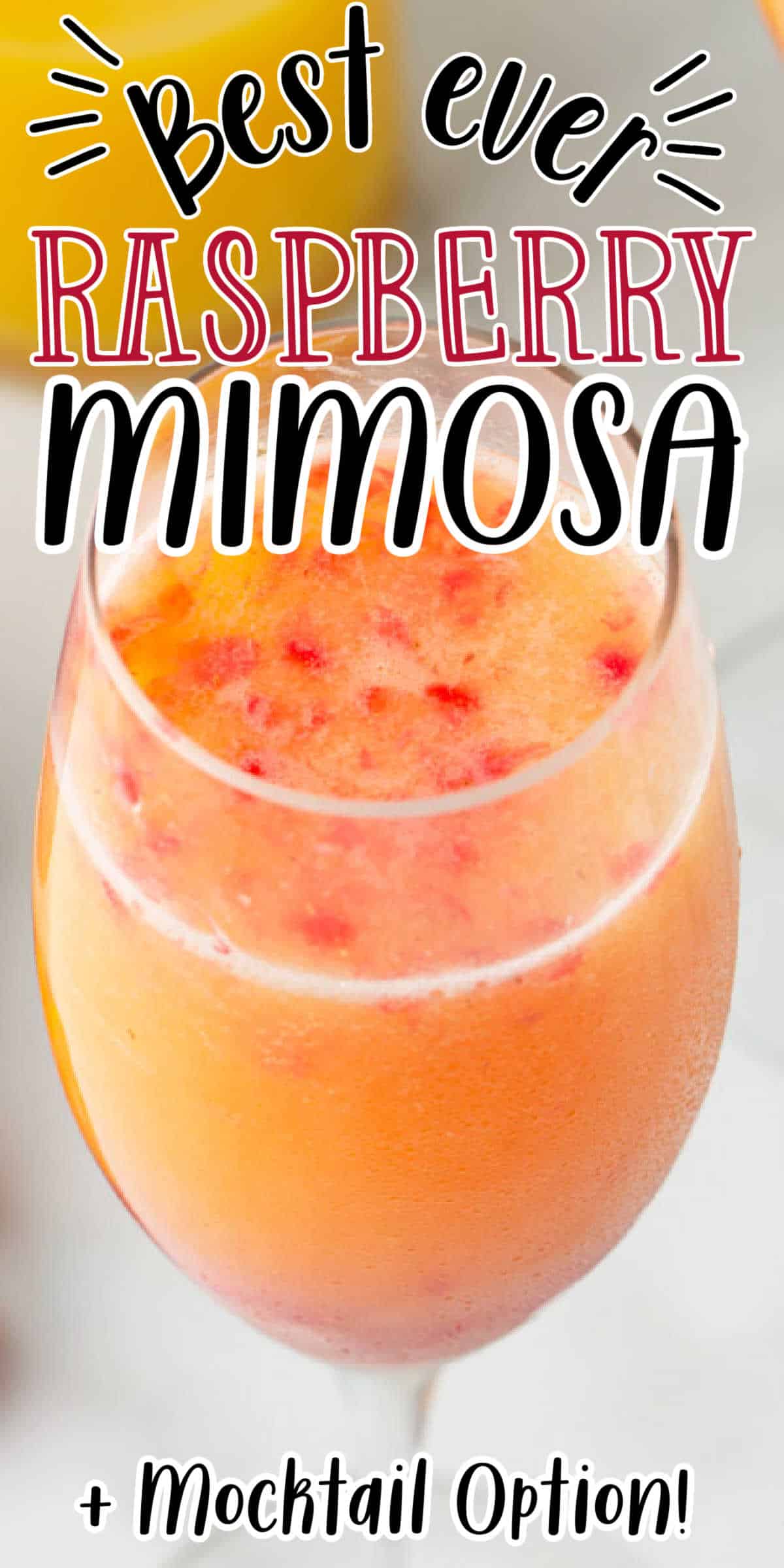 Raspberry Mimosas Recipe (+ Mocktail Recipe) • MidgetMomma
