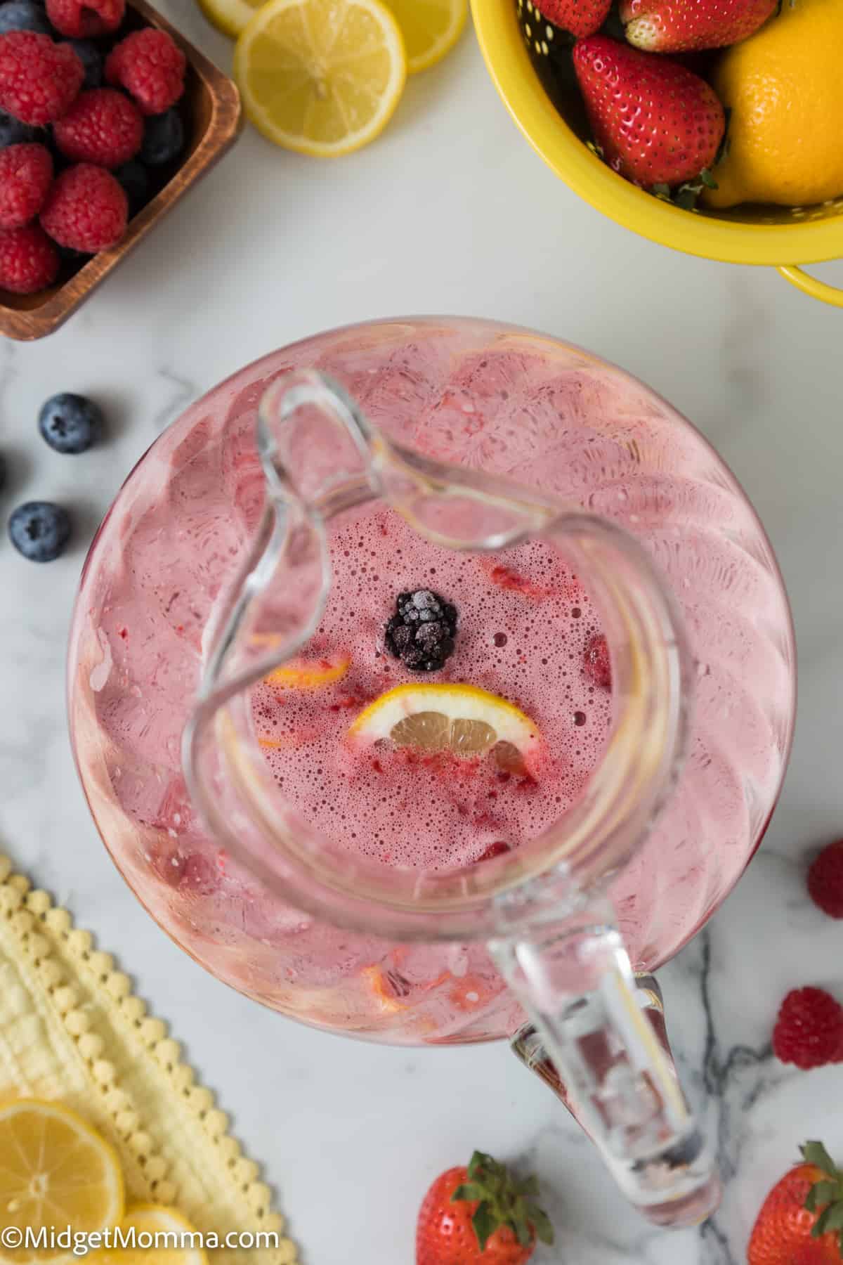 Lemonade Recipe (Plain, Strawberry & Blueberry) - The Recipe Rebel