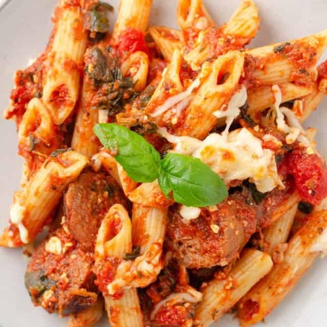 penne pasta recipes with sausage and spinach Penne spicy pasta sausage ...