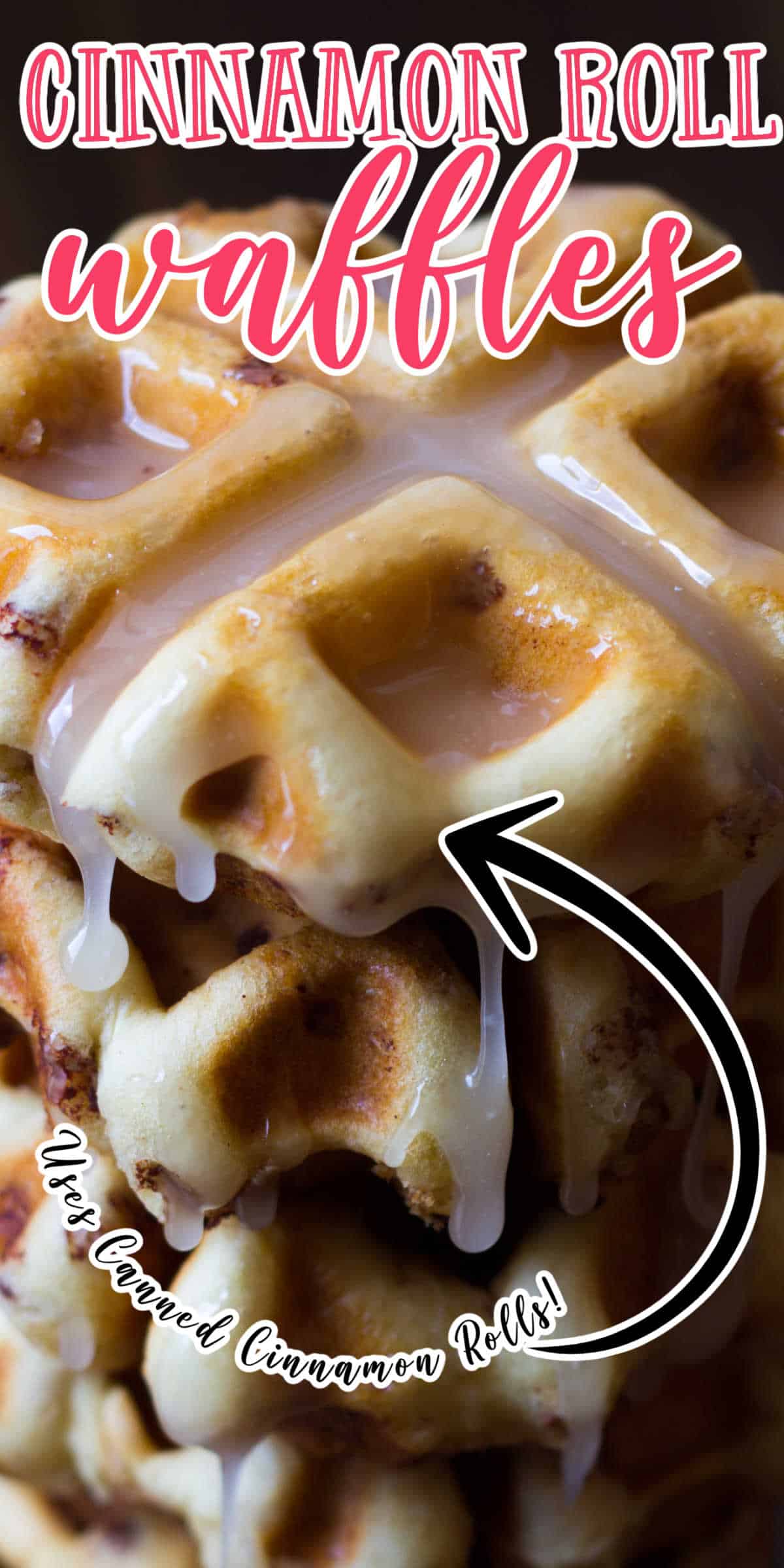 Cinnamon Roll Waffles that are Quick & Easy! Only Takes 5 Minutes!