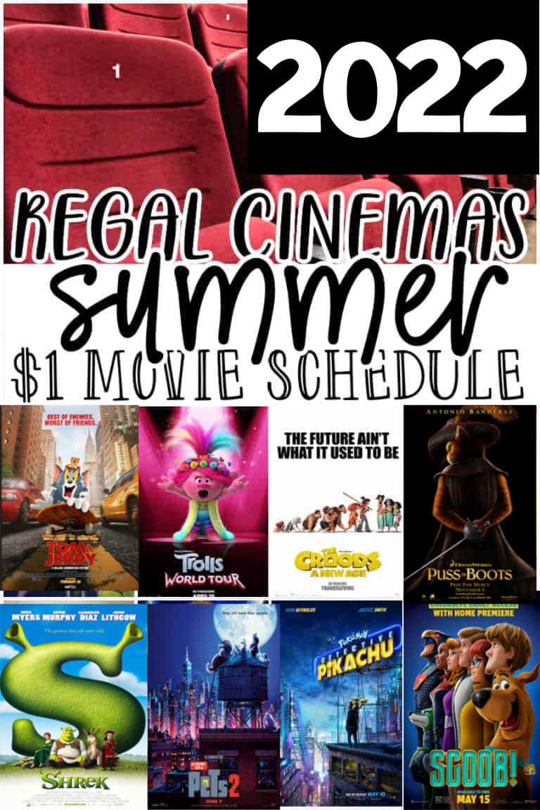 2022 regal $1 summer movies
