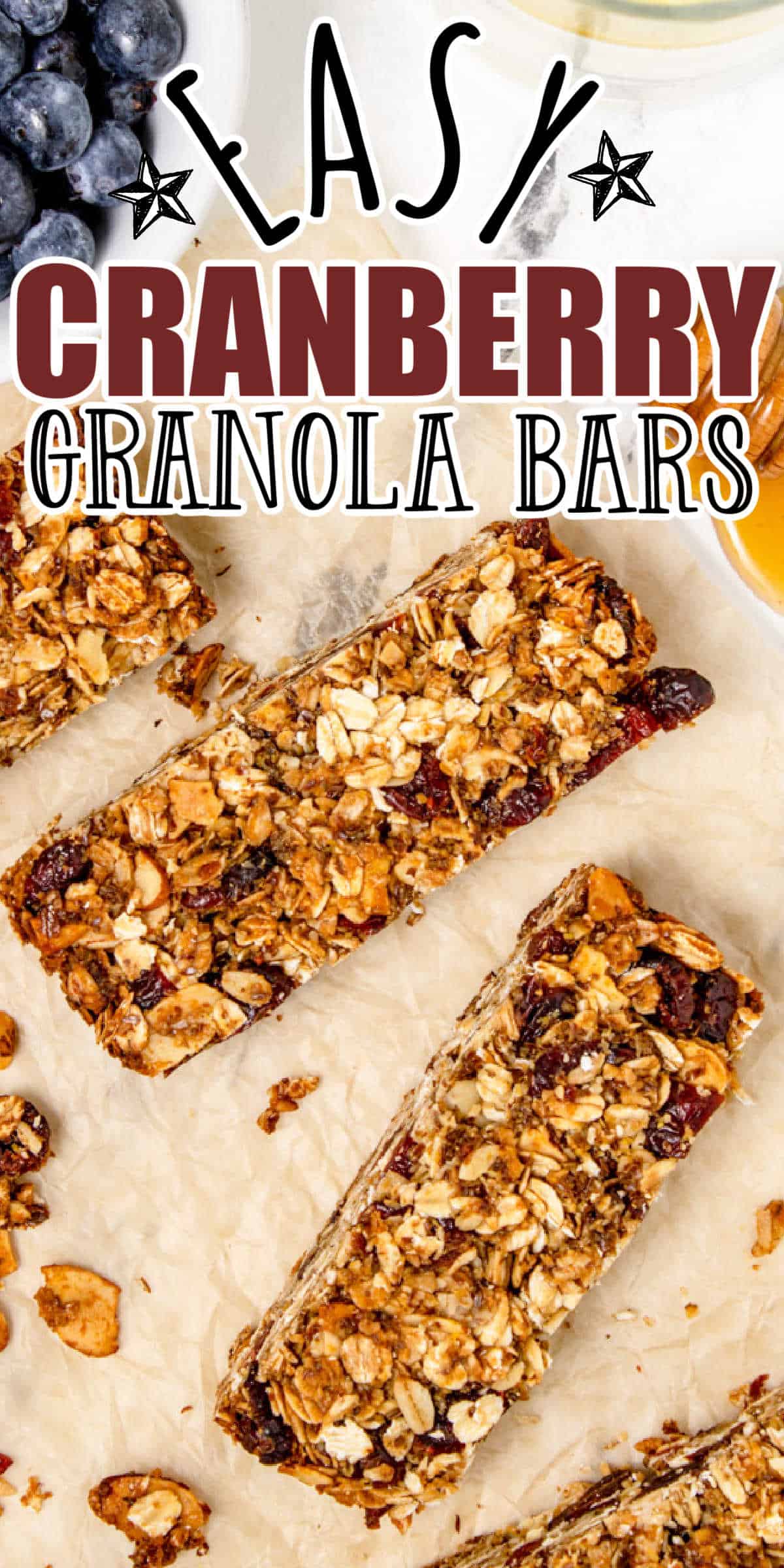 Cranberry Homemade Granola Bars Recipe