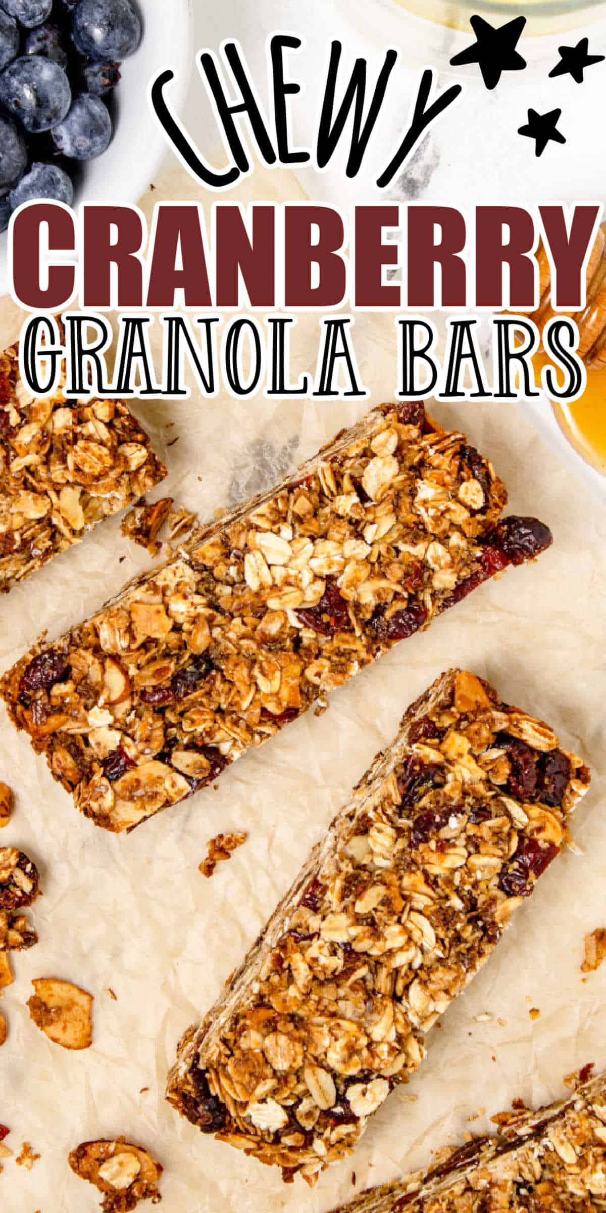 Cranberry Homemade Granola Bars Recipe