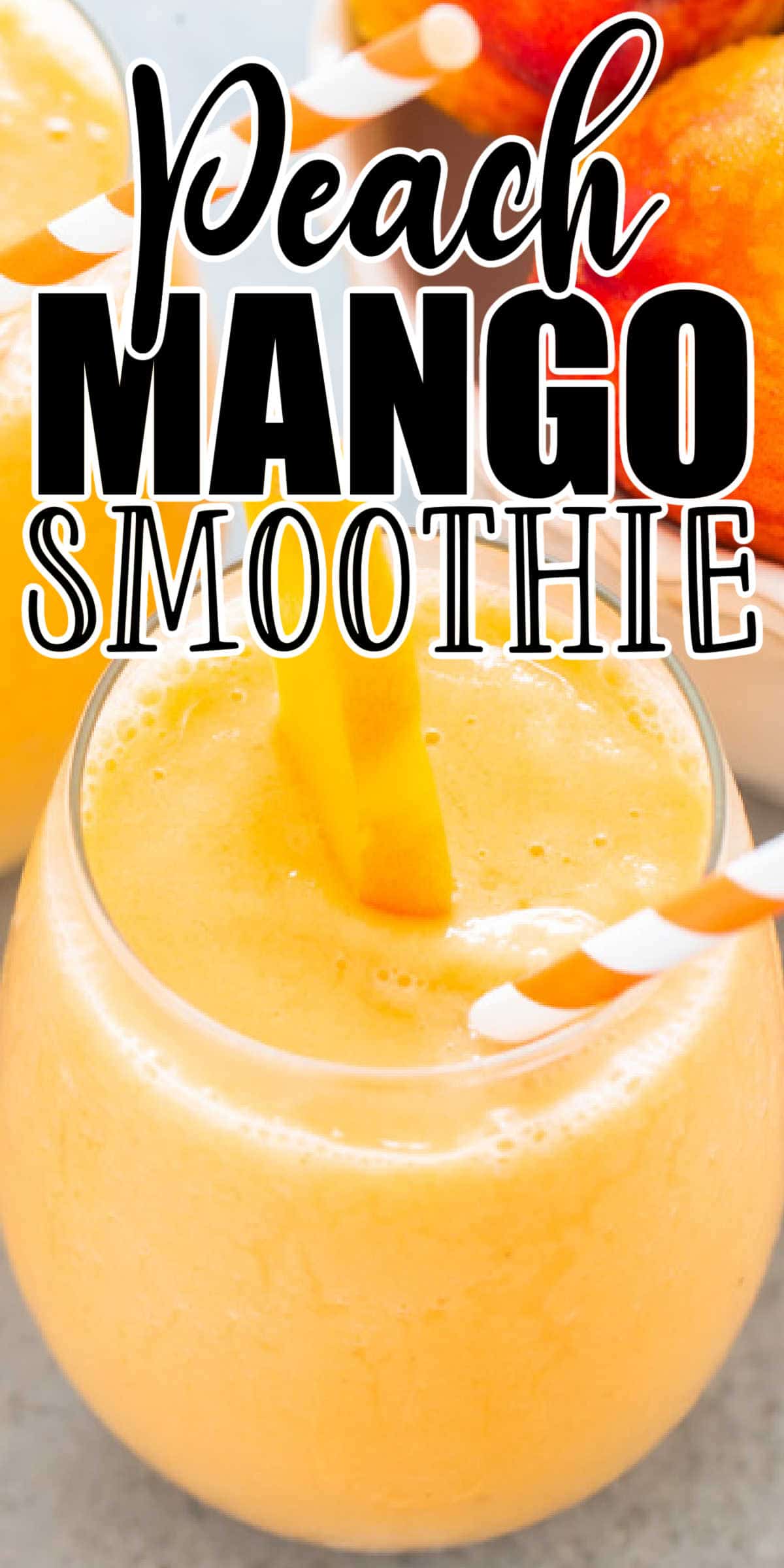 Peach Mango Smoothie Recipe • MidgetMomma