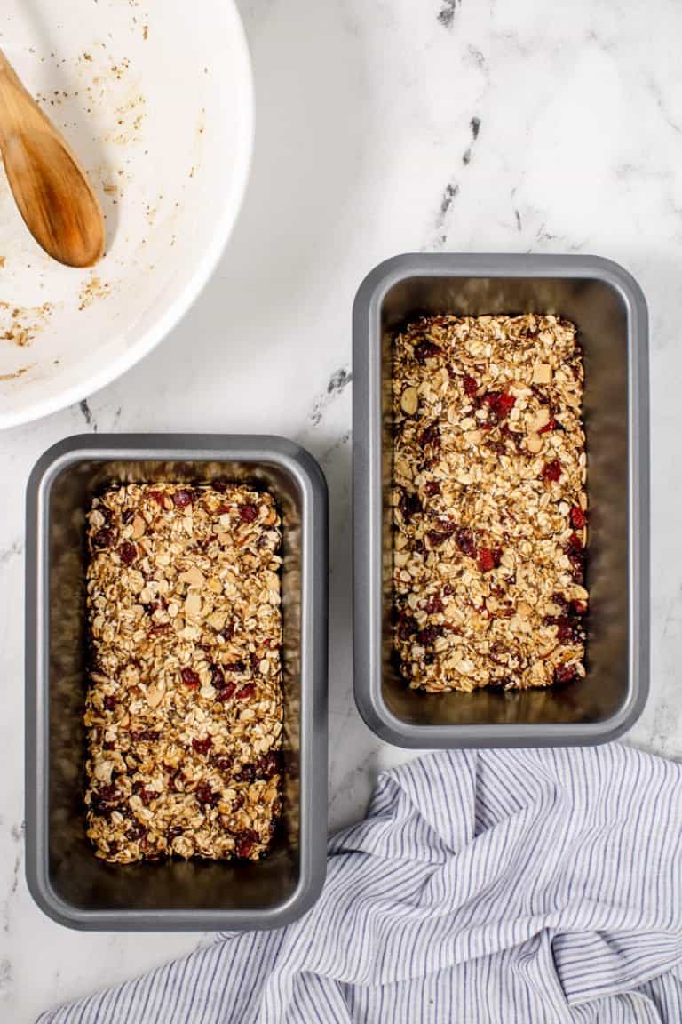 Cranberry Homemade Granola Bars Recipe