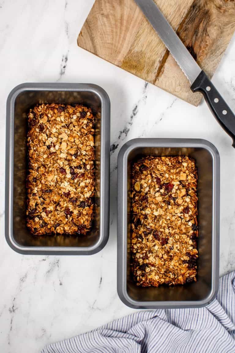 Cranberry Homemade Granola Bars Recipe