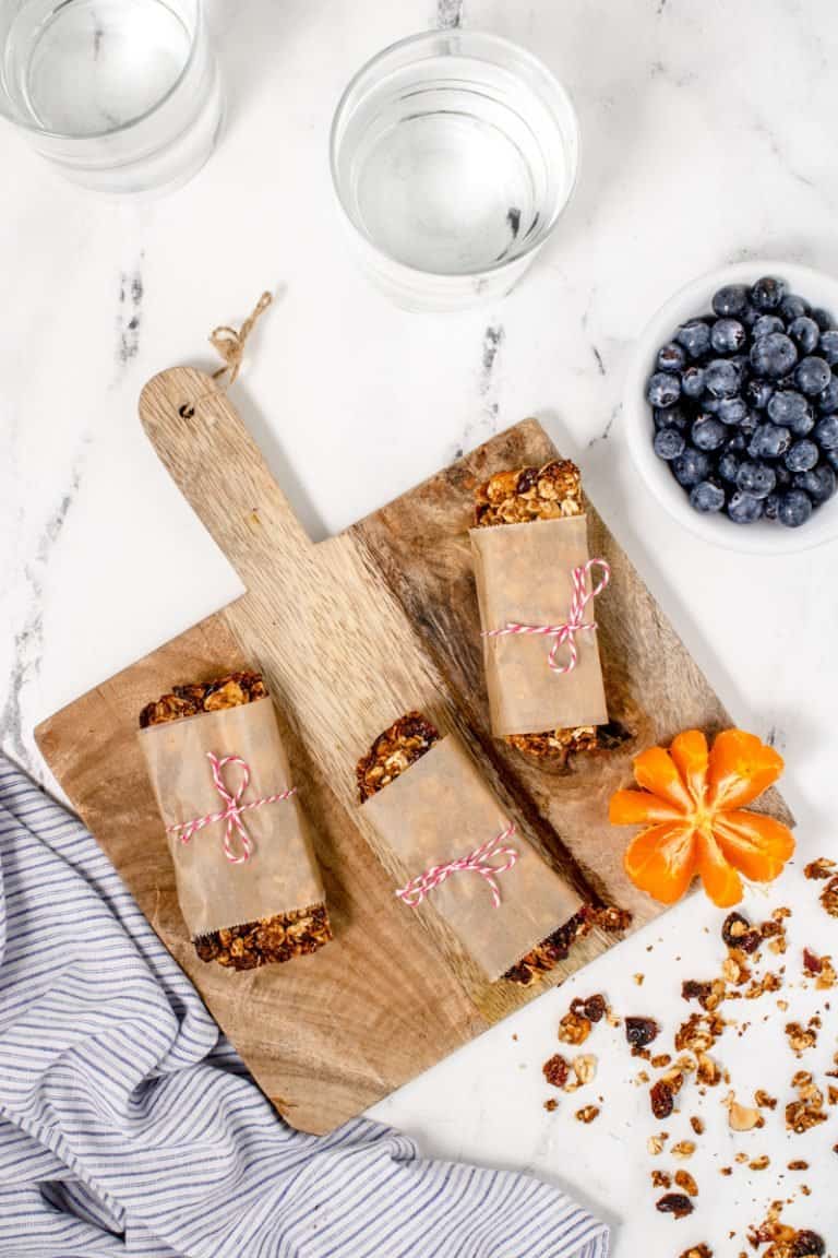 Cranberry Homemade Granola Bars Recipe